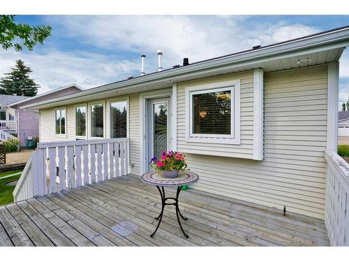 38 Langley Close, Lacombe, AB - Outdoor With Deck Patio Veranda With Exterior