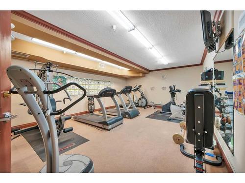 320-5300 48 Street, Red Deer, AB - Indoor Photo Showing Gym Room