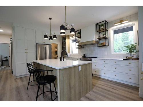 Meadow Ponds Drive, Rural Clearwater County, AB - Indoor Photo Showing Kitchen With Upgraded Kitchen