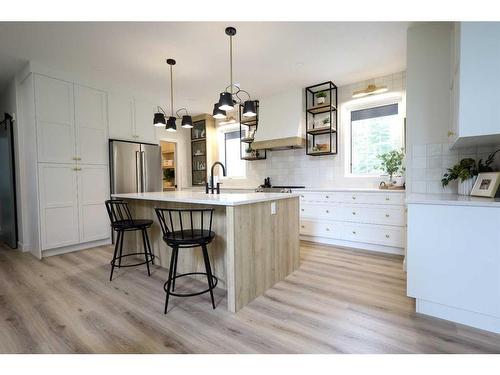 Meadow Ponds Drive, Rural Clearwater County, AB - Indoor Photo Showing Kitchen With Upgraded Kitchen