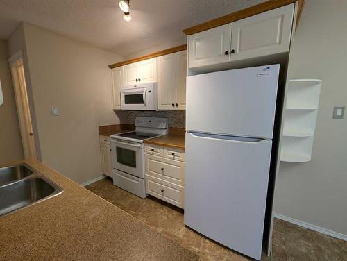 #2-19 Nyberg Avenue, Red Deer, AB - Indoor Photo Showing Kitchen With Double Sink