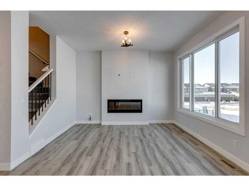 376 Legacy Circle Se, Calgary, AB - Indoor With Fireplace