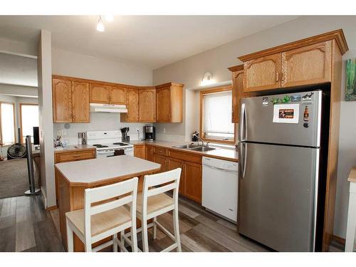 48 Chism Close, Red Deer, AB - Indoor Photo Showing Kitchen With Double Sink