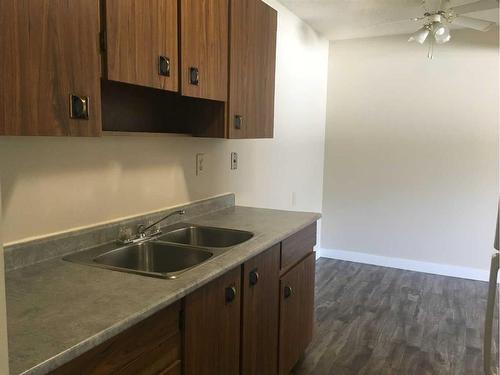 105-4714A 55 Street, Red Deer, AB - Indoor Photo Showing Kitchen With Double Sink