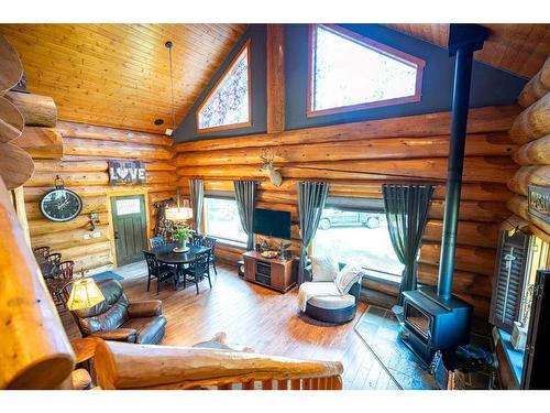 11 Beaver Dam View, Rural Clearwater County, AB - Indoor With Fireplace