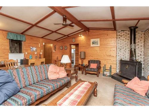 224-41124 Range Road 282 Range, Gull Lake, AB - Indoor Photo Showing Living Room With Fireplace