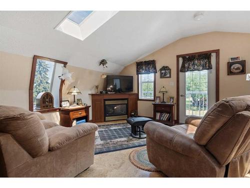 20024A Twp Rd 452, Rural Camrose County, AB - Indoor Photo Showing Living Room With Fireplace