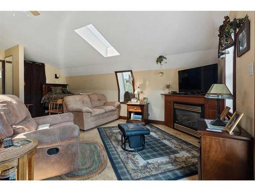 20024A Twp Rd 452, Rural Camrose County, AB - Indoor Photo Showing Living Room With Fireplace