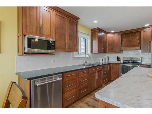 5117 590 Township, Barrhead, AB - Indoor Photo Showing Kitchen With Double Sink