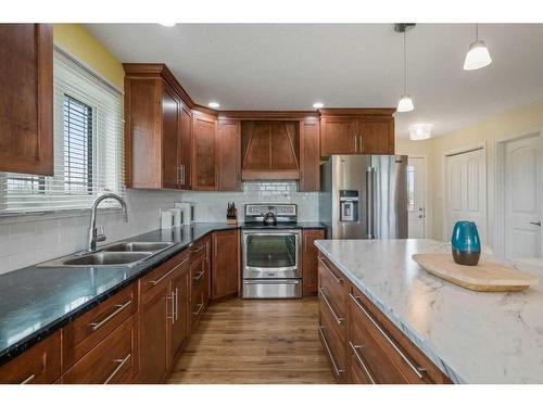 5117 590 Township, Barrhead, AB - Indoor Photo Showing Kitchen With Double Sink