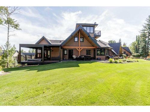 117 & 121-25054 South Pine Lake Road, Rural Red Deer County, AB - Outdoor With Deck Patio Veranda With Facade