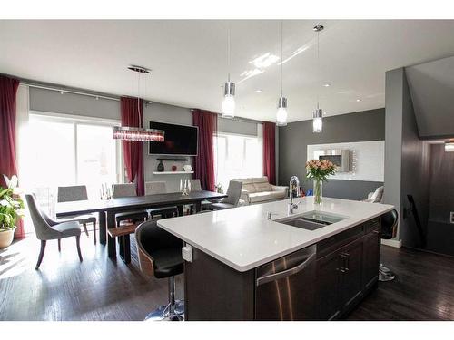 121 Traptow Close, Red Deer, AB - Indoor Photo Showing Kitchen With Double Sink