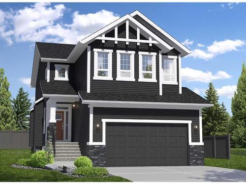 287 Rivercrest Boulevard, Cochrane, AB - Outdoor With Facade