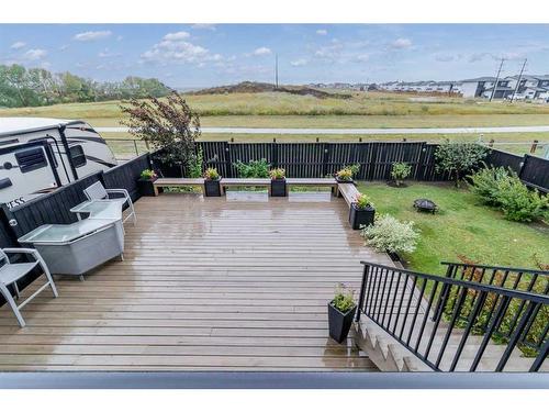 123 Morris Court, Blackfalds, AB - Outdoor With Deck Patio Veranda With Exterior