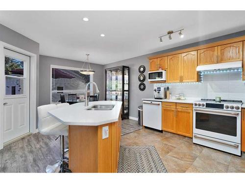 33 Duval Crescent, Red Deer, AB - Indoor Photo Showing Kitchen With Double Sink