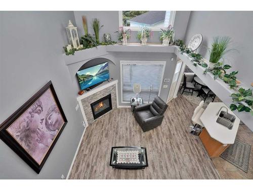 33 Duval Crescent, Red Deer, AB - Indoor With Fireplace