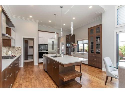 11 Tenhove Street, Red Deer, AB - Indoor Photo Showing Kitchen With Upgraded Kitchen