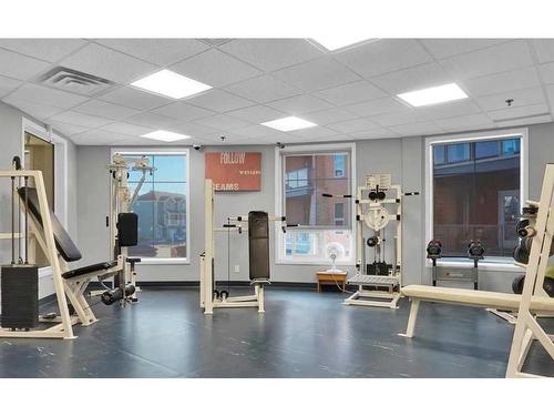 #116-5040 53 Street, Sylvan Lake, AB - Indoor Photo Showing Gym Room