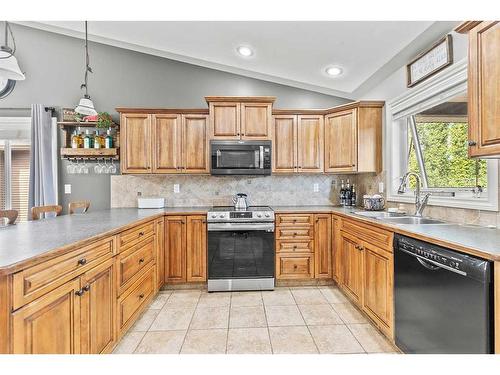 28 Van Dorp Street, Red Deer, AB - Indoor Photo Showing Kitchen With Double Sink