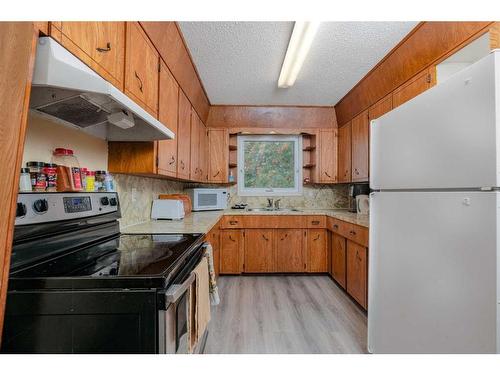 212 Macrae Street, Bawlf, AB - Indoor Photo Showing Kitchen With Double Sink