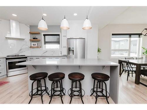 240 Ellington Crescent, Red Deer, AB - Indoor Photo Showing Kitchen With Upgraded Kitchen