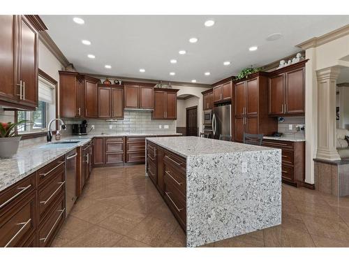 5507 28 Avenue, Camrose, AB - Indoor Photo Showing Kitchen With Upgraded Kitchen