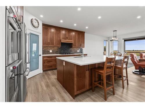 16 Vireo Avenue, Olds, AB - Indoor Photo Showing Kitchen With Upgraded Kitchen