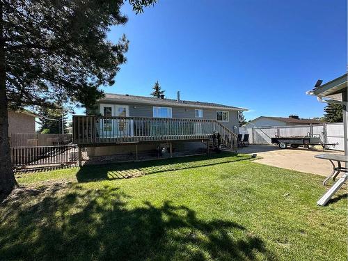 5916 42 Avenue, Stettler, AB - Outdoor With Deck Patio Veranda