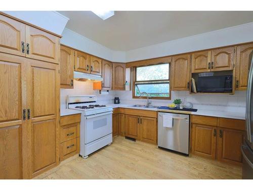 29 Grand Park Crescent, Camrose, AB - Indoor Photo Showing Kitchen With Double Sink