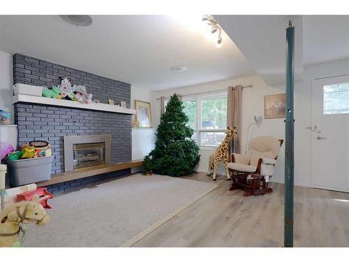 29 Grand Park Crescent, Camrose, AB - Indoor With Fireplace