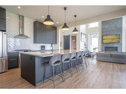 133 Lakeshore Drive, Rural Camrose County, AB - Indoor Photo Showing Kitchen With Upgraded Kitchen