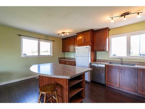 228 4 Avenue South, Big Valley, AB - Indoor Photo Showing Kitchen With Double Sink