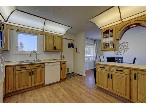 48 Nash Street, Red Deer, AB - Indoor Photo Showing Kitchen With Double Sink