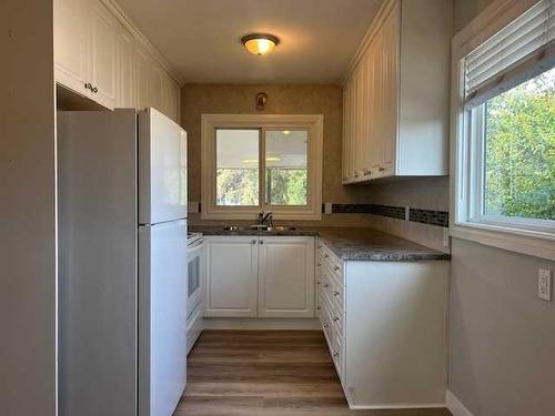 104 2 Street Nw, Sundre, AB - Indoor Photo Showing Kitchen With Double Sink