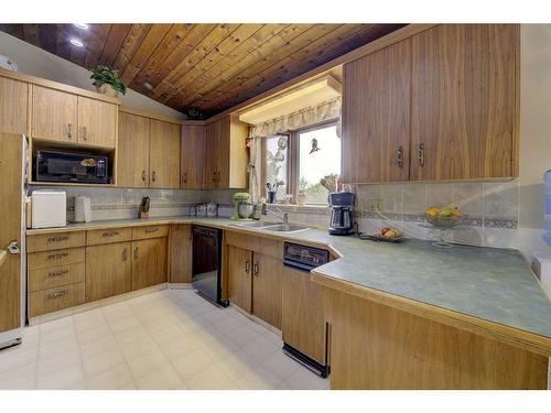 38127 Rr 252, Rural Lacombe County, AB - Indoor Photo Showing Kitchen With Double Sink