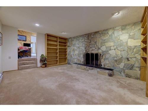 38127 Rr 252, Rural Lacombe County, AB - Indoor With Fireplace