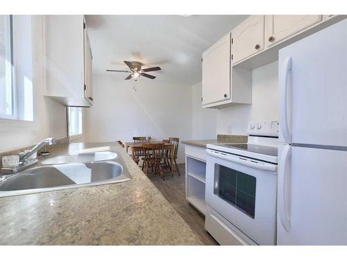 4806 48 Avenue, Forestburg, AB - Indoor Photo Showing Kitchen With Double Sink