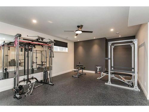 34 Longmire Close, Red Deer, AB - Indoor Photo Showing Gym Room