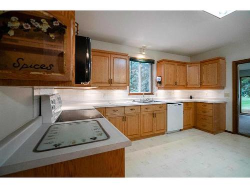 49284 Range Road 222, Rural Camrose County, AB - Indoor Photo Showing Kitchen With Double Sink