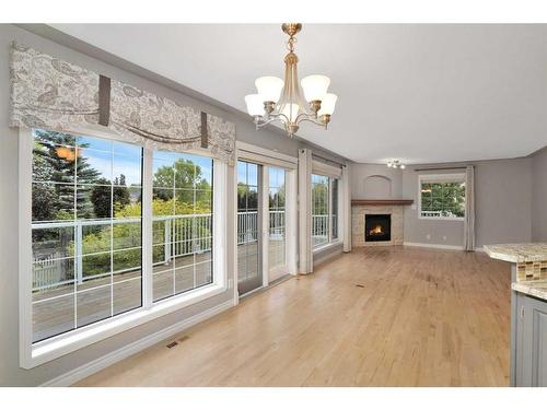 35 Weddell Crescent, Red Deer, AB - Indoor Photo Showing Living Room With Fireplace