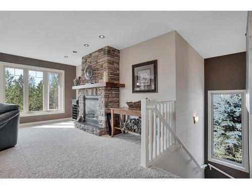 524 Summer Crescent, Rural Ponoka County, AB - Indoor Photo Showing Other Room With Fireplace