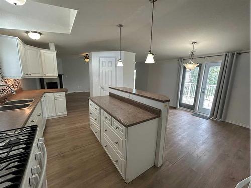 5416 49 Avenue West, Forestburg, AB - Indoor Photo Showing Kitchen With Double Sink