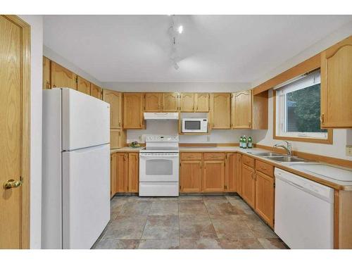 88 Dixon Crescent, Red Deer, AB - Indoor Photo Showing Kitchen With Double Sink