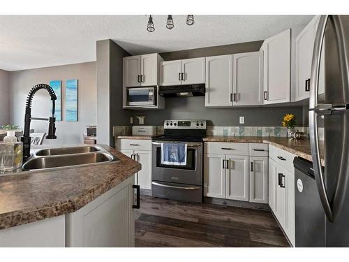 4021 69 A Street Close, Camrose, AB - Indoor Photo Showing Kitchen With Double Sink