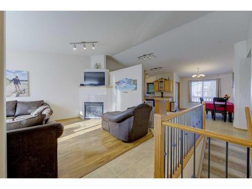 120 Lancaster Drive, Red Deer, AB - Indoor With Fireplace