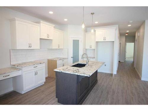 6209 Valleyview Drive, Camrose, AB - Indoor Photo Showing Kitchen With Double Sink With Upgraded Kitchen