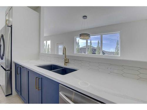 54 Lindman Avenue, Red Deer, AB - Indoor Photo Showing Kitchen With Double Sink