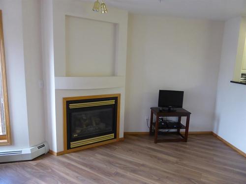 105-4805 45 Street, Red Deer, AB - Indoor Photo Showing Living Room With Fireplace