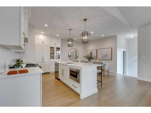 12 Treeline Lane Sw, Calgary, AB - Indoor Photo Showing Kitchen With Upgraded Kitchen