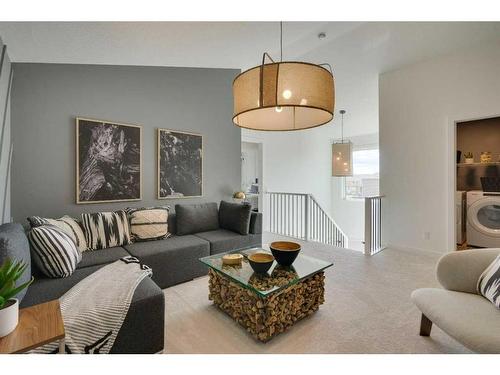 348 Sora Terrace Se, Calgary, AB - Indoor Photo Showing Living Room